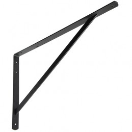 Wspornik półki wzmocniony stal czarny 500x325mm mod. 9