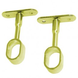 Uchwyt sufitowy drążka ubraniowego 25x15mm mosiądzowany mod.13 2szt.