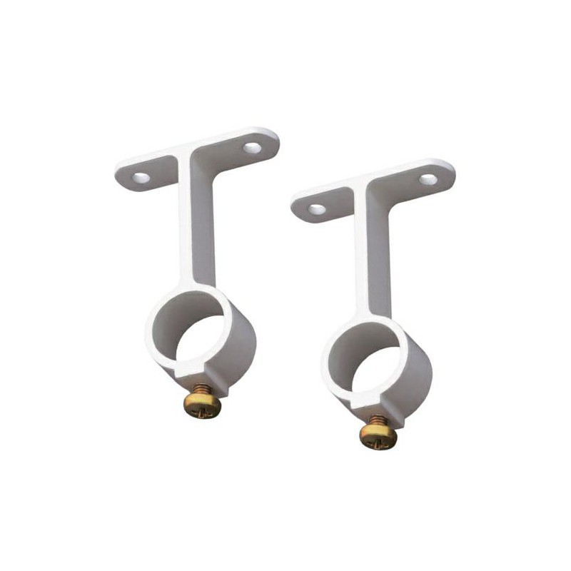 Wspornik pręta 3-16 biały (2szt) wspornik drążka do szaf