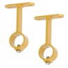 Wspornik uchwyt drążka ubraniowego fi.16mm złoty 2szt. mod. 3