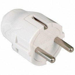 Wtyczka elektr.3271 uziem.biała
