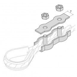 Zacisk rynienkowy 30110-3mm cynko DIS 2x