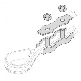 Zacisk rynienkowy 30110-4mm cynko DIS 2x