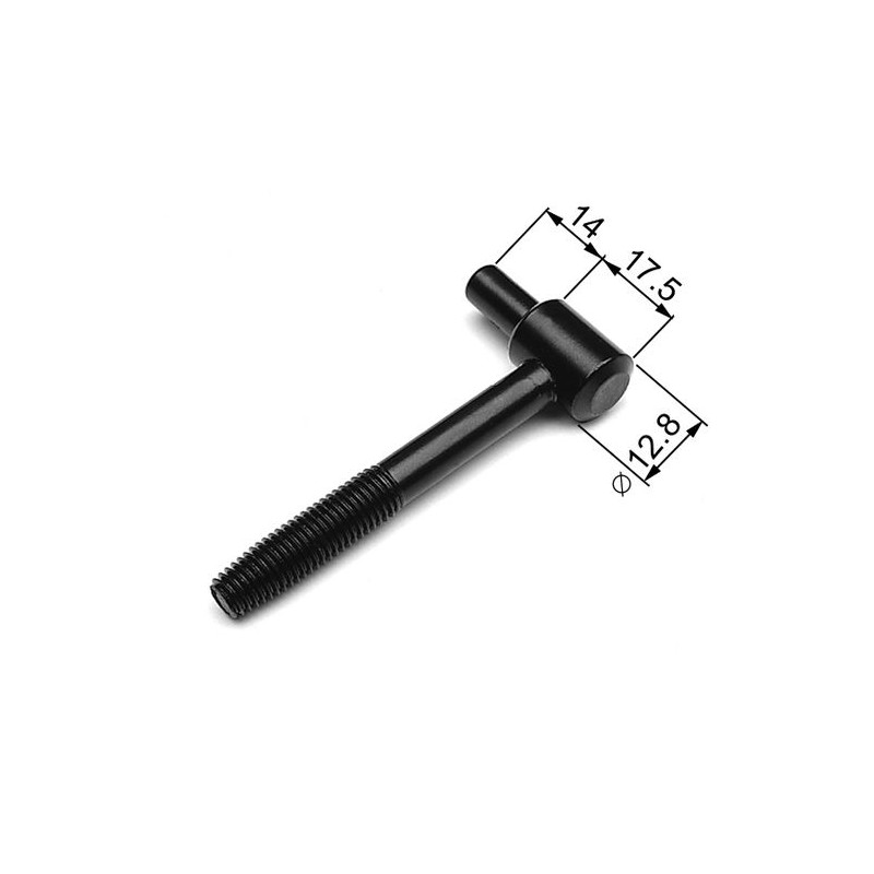 Zaczep czarny śr.12,8mm AGB