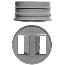 Zaczep IPA 23226 plastikowy biały