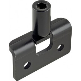 Zaczep zamknięcia 40x22x9 czarny AGB