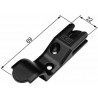 Zaczep zamknięcia 89x22 sreb.mat AGB