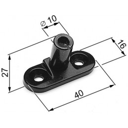 Zaczep zamknięcia skośny czarny  AGB