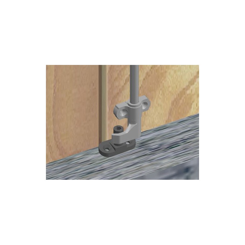 Zaczep zamknięcia skośny czarny  AMIG