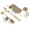 Zamek 100 85/60 wkładka zestaw mosiądzow