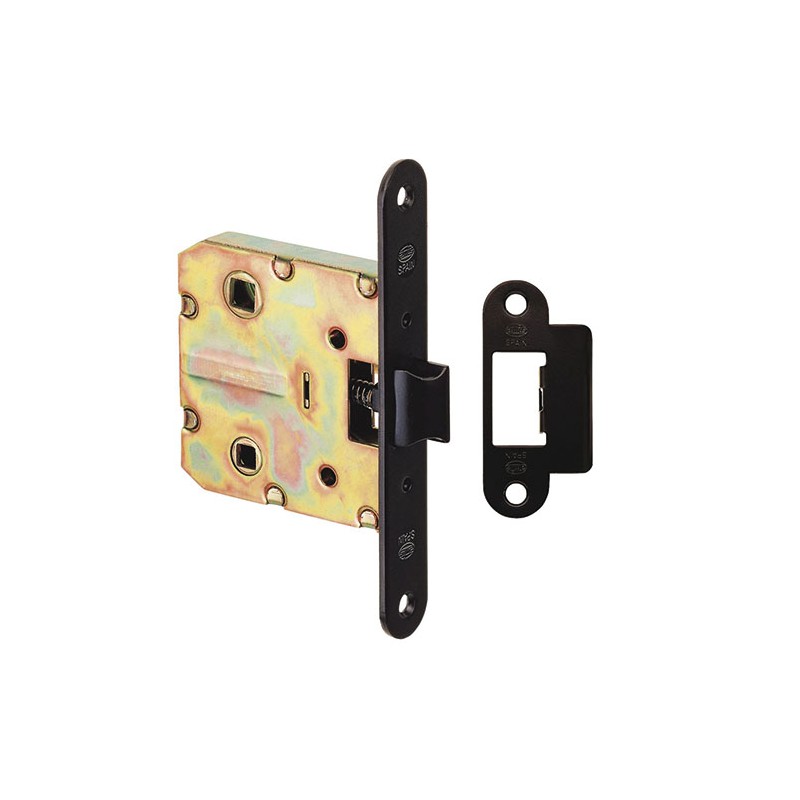 Zamek drzwiowy łazienkowy 47/50 czarny mod. 2000