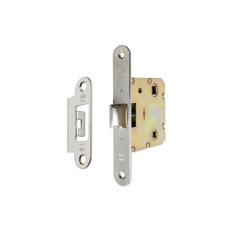 Zamek drzwiowy łazienkowy 47/50 niklowany mod. 2000