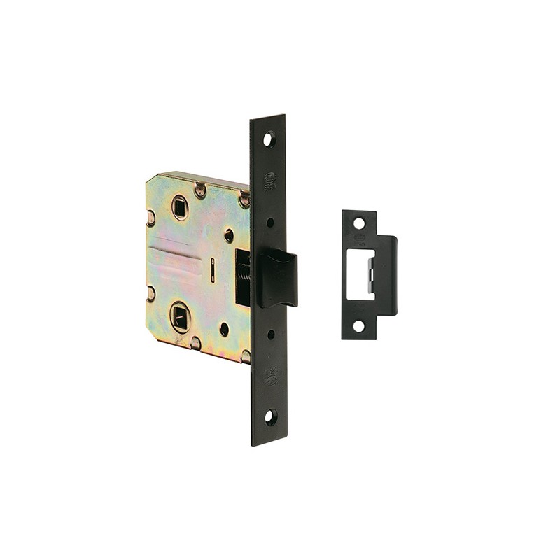 Zamek drzwiowy łazienkowy 47/50 czarny mod. 2100