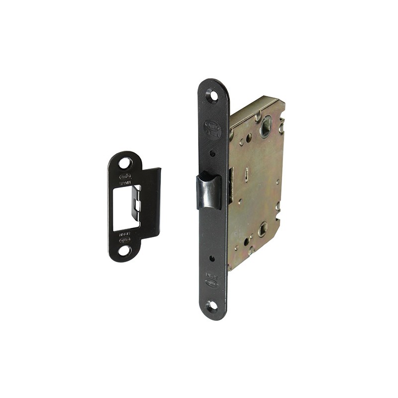 Zamek drzwiowy łazienkowy 70/50 czarny mod. 4001