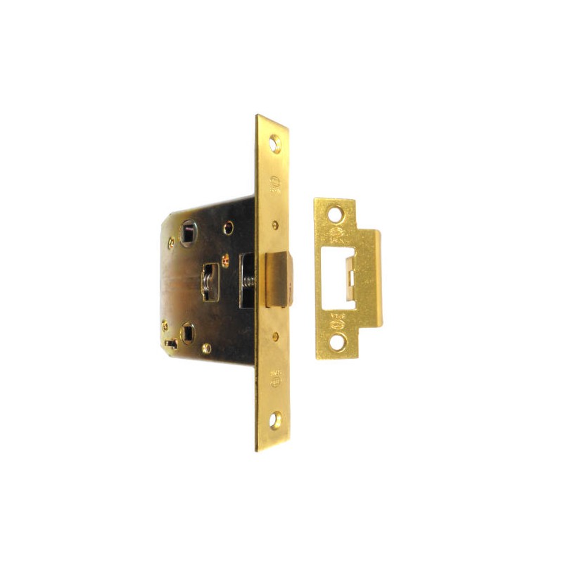 Zamek drzwiowy łazienkowy 70/50 WC mosiądz satyna mod. 4100