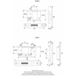 Zamek 64mm 2,5" chrom seria BS3621