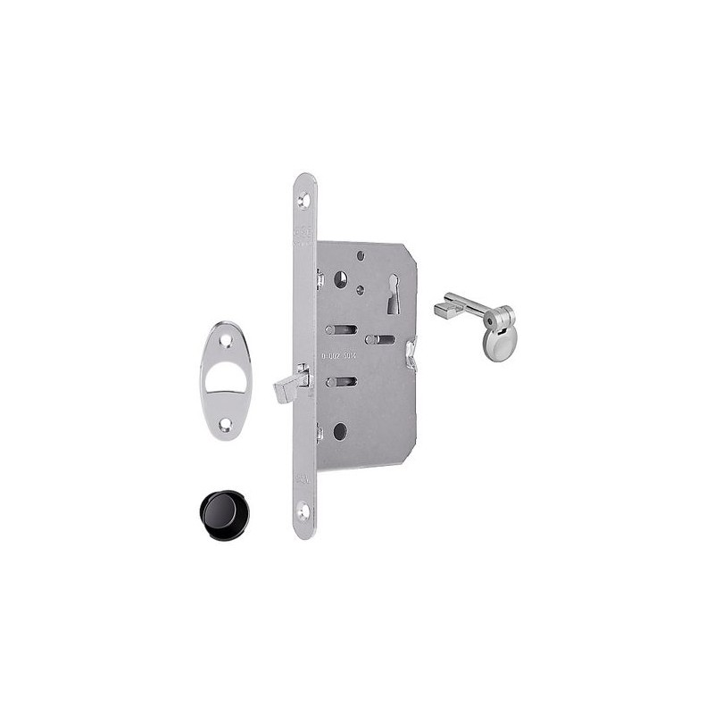 Zamek hakowy na klucz 50mm brązowy F16x168mm SCIVOLA T MEDIANA