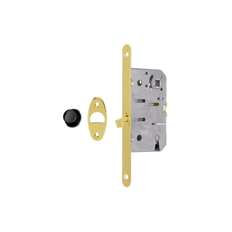 Zamek hakowy 70/50 bez klucza F18x196mm mosiądzowany SCIVOLA T MEDIANA