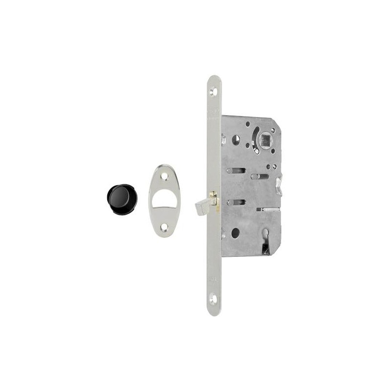 Zamek hakowy 70/50 bez klucza F18x196mm niklowany SCIVOLA T MEDIANA