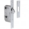 Zamek hakowy łazienkowy 50mm F22 prostokątny chrom mat mod. 510