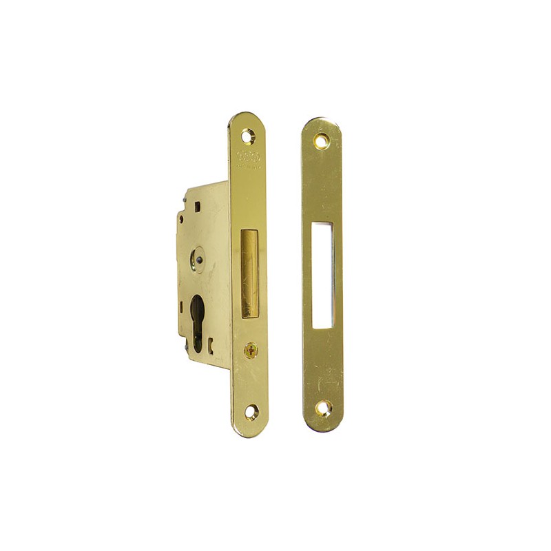 Zamek dodatkowy na wkładkę 50mm mosiądzowany F22 SICUREZZA