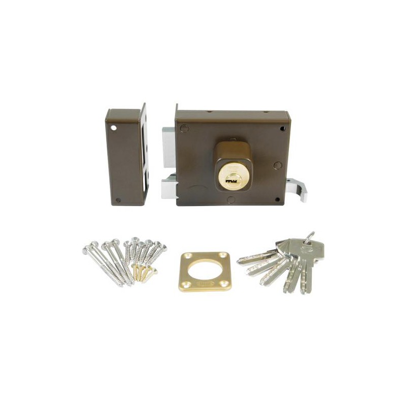 Zamek wierzchni bęben. 72-100x85 brąz Le