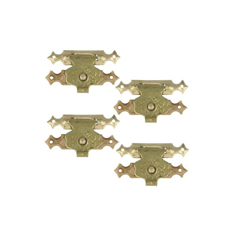 Zamknięcie do szkatułki 24mm mosiężne 4szt. mod.14
