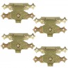 Zamknięcie do szkatułki 24mm mosiężne 4szt. mod.14