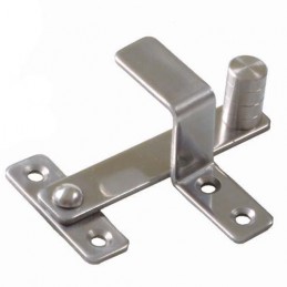 Zamknięcie okna blokada furtki chrom mat wysoki zaczep mod.2 AMIG