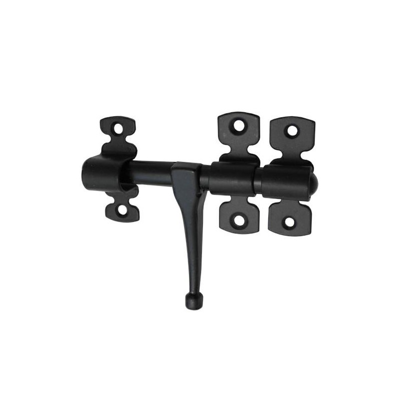 Zasuwa rygiel 120mm stalowa czarna mod.584 rustykalna