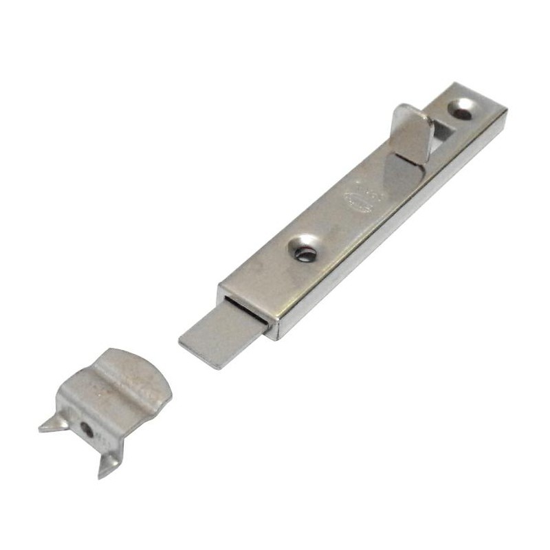 Zasuwka meblowa stalowa 80mm niklowana mod. 368