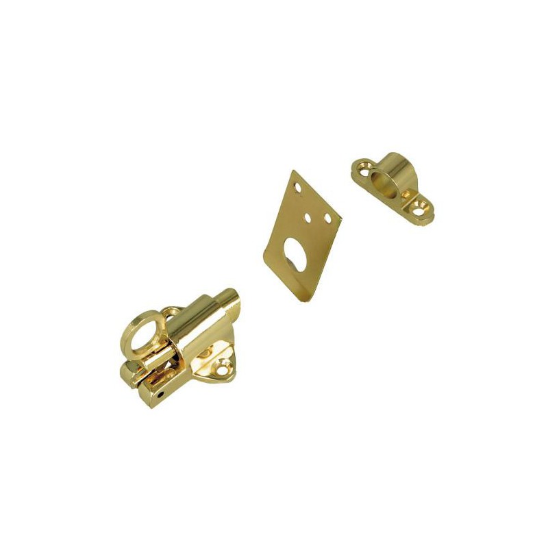 Zasuwka zatrzaskowa 43x52 mosiądzowana mod. 950