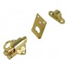 Zasuwka zatrzaskowa 43x52 mosiądzowana mod. 950