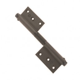 Zawias do drzwi 180x80mm aluminium brązowy sprężynowy mod. 100