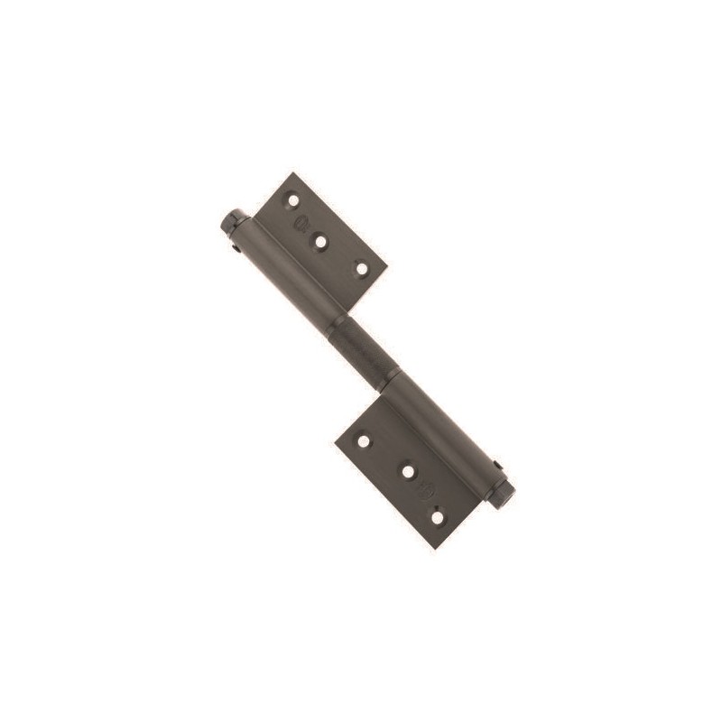 Zawias do drzwi 180x80mm aluminium brązowy sprężynowy mod. 100