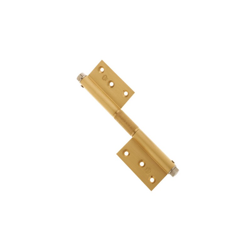 Zawias do drzwi 180x80mm aluminium złoty sprężynowy mod. 100