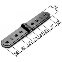 Zawias 100x100x35 czarny