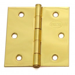 Zawias do drzwi 63,5x63,5mm stal złoty połysk splatany 2szt. mod. 1010