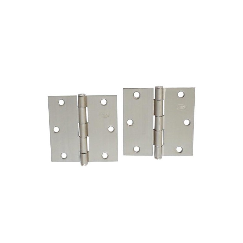 Zawias do drzwi 76x76mm stal chrom mat splatany 2szt. mod. 1010