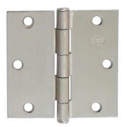 Zawias do drzwi 76x76mm stal chrom mat splatany 2szt. mod. 1010