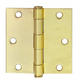 Zawias do drzwi 76x76mm stal złoty połysk splatany 2szt. mod. 1010