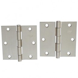 Zawias do drzwi 89x89mm stal chrom mat splatany 2szt. mod. 1010