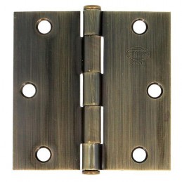 Zawias do drzwi 89x89mm stal złoto antyczne splatany 2szt. mod. 1010