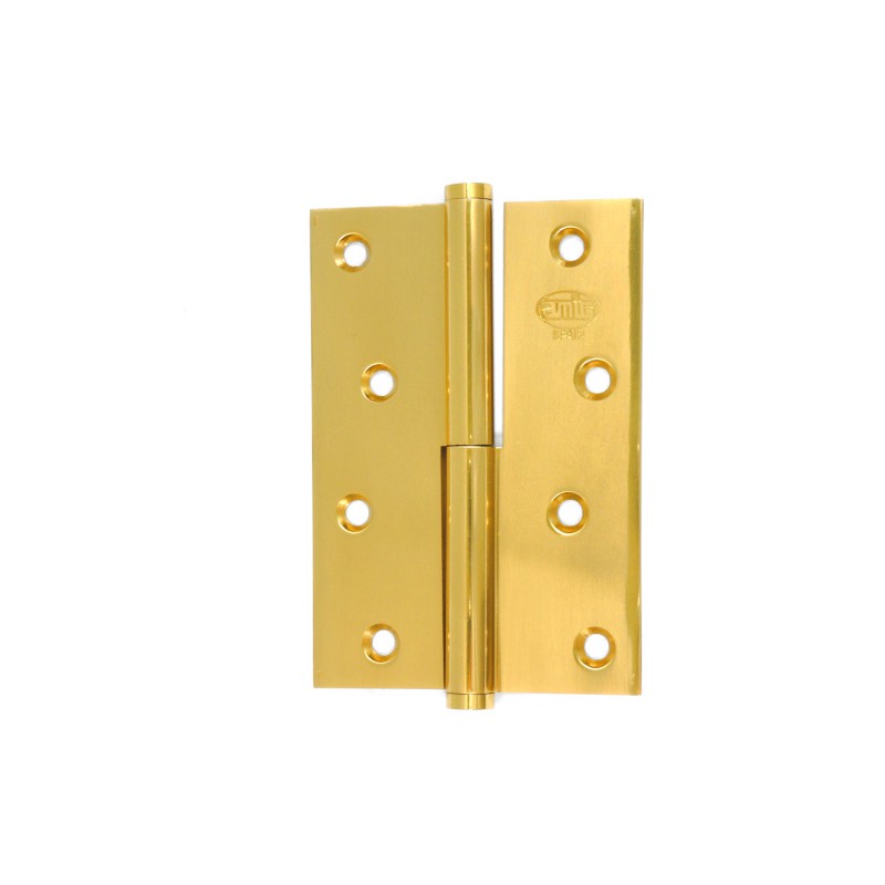 Zawias do drzwi 100x70mm mosiądz lakierowany rozłączny LEWY (pl) mod.1107