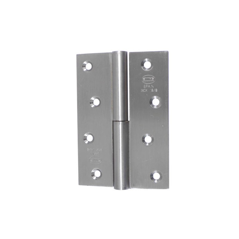 Zawias do drzwi 100x70mm stal nierdzewna INOX rozłączny LEWY (pl) mod. 2077