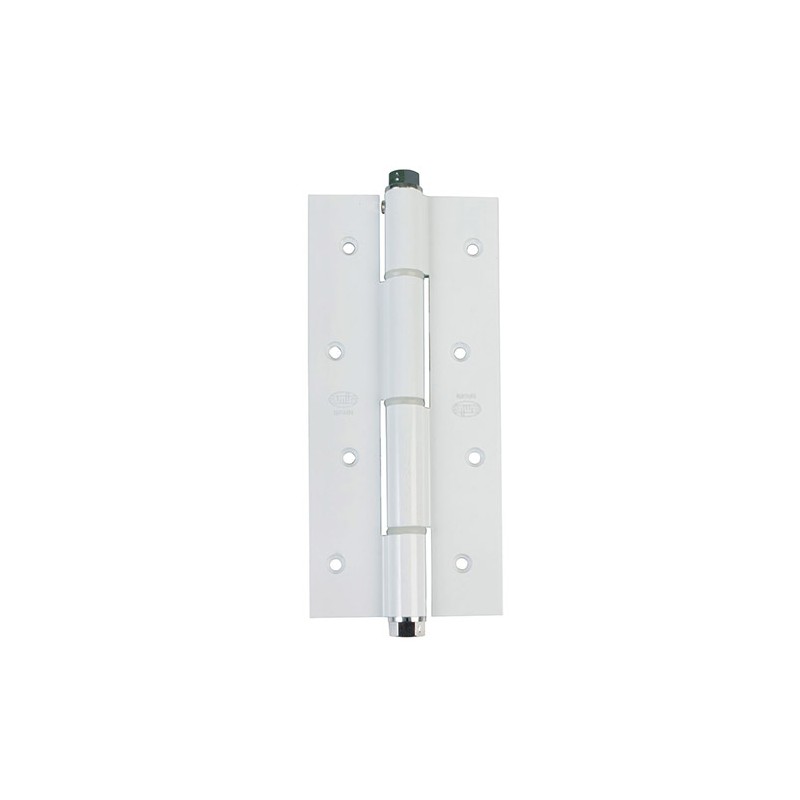 Zawias do drzwi sprężynowy 180x80mm aluminium biały mod. 3034