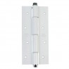 Zawias do drzwi sprężynowy 180x80mm aluminium biały mod. 3034