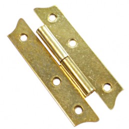 Zawias stalowy 94x44mm mosiądzowany PRAWY (pl) mod. 395