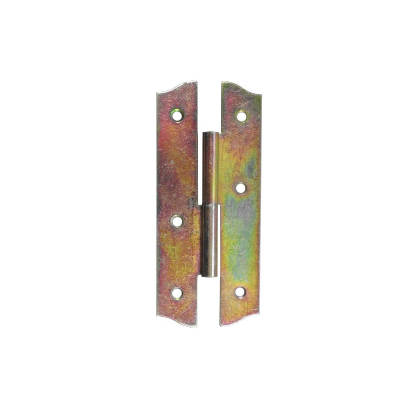 Zawias stalowy 138x60mm ocynk żółty PRAWY (pl) mod. 395