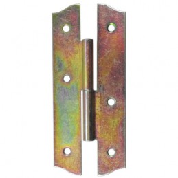 Zawias stalowy 138x60mm ocynk żółty LEWY (pl) mod. 395